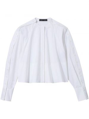 Блуза с копчета Proenza Schouler бяло