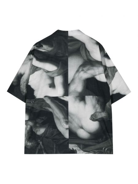Hemd aus baumwoll mit print Egonlab schwarz