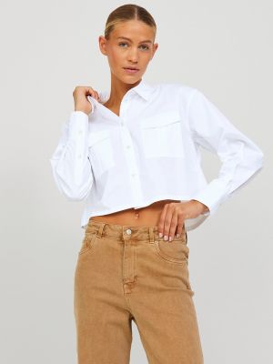 Camisa manga larga con bolsillos Jack & Jones blanco