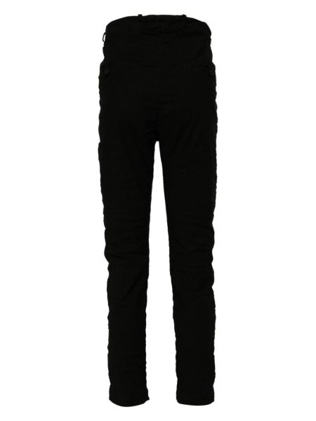Slim fit kalhoty Poème Bohémien černé