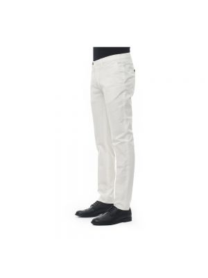 Pantalones chinos Canali blanco