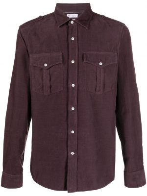 Camisa Brunello Cucinelli violeta
