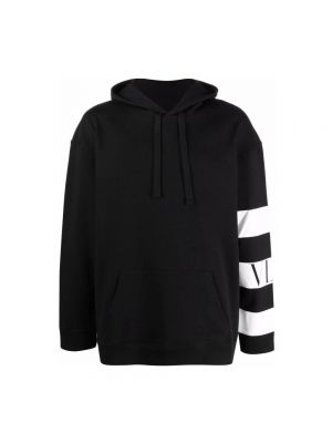Gestreifter hoodie Valentino schwarz