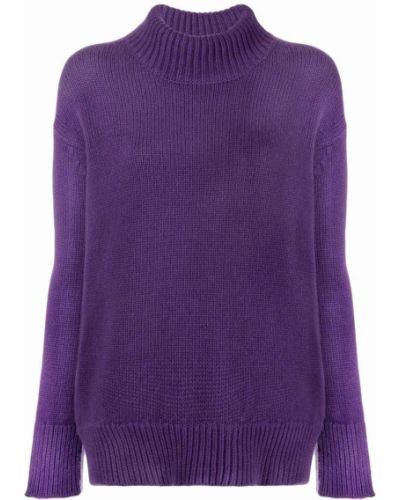 Jersey manga larga de tela jersey Plan C violeta
