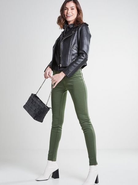Jeansy skinny Versace Jeans zielone