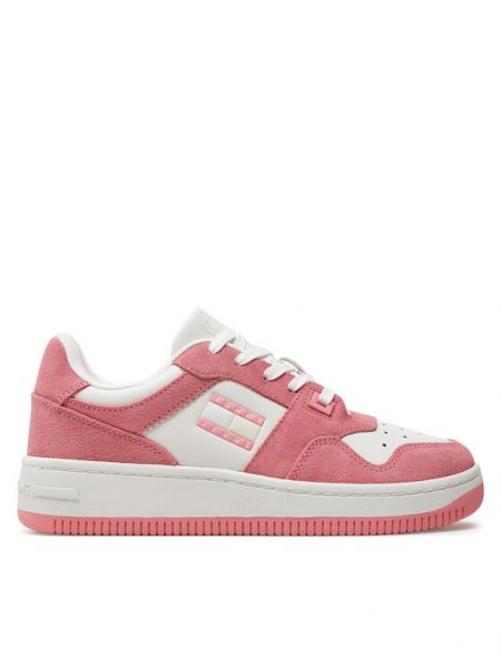 Retro semišové tenisky Tommy Jeans růžové