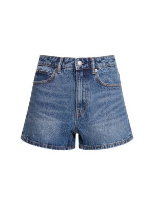 Shorts en jean avec poches Alexander Wang bleu