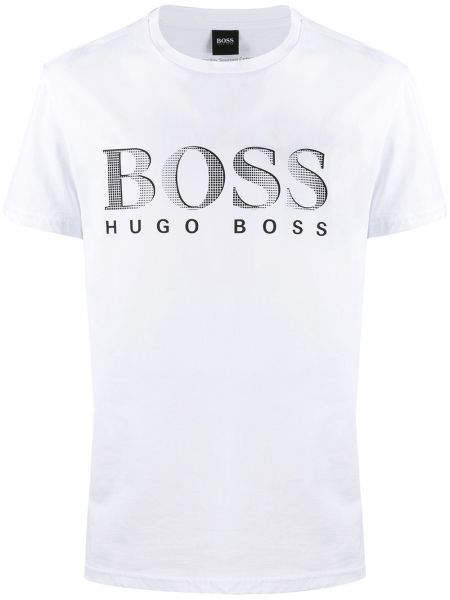 Футболка з круглим вирізом Boss Hugo Boss, біла