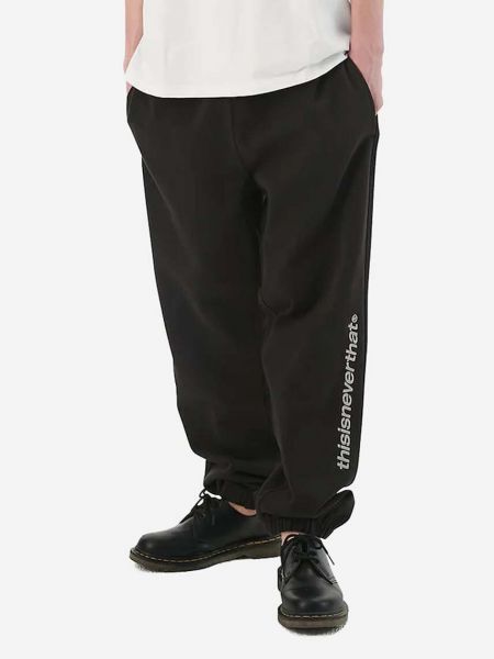 Czarne spodnie sportowe bawełniane Thisisneverthat