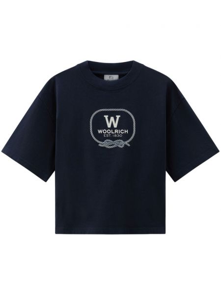 T-shirt Woolrich blu
