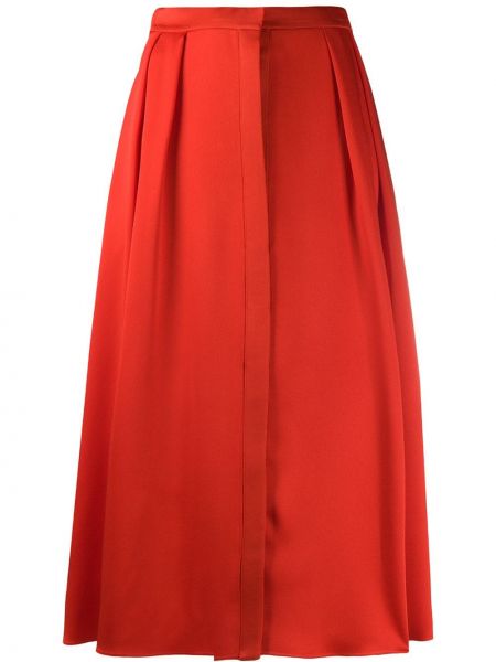 Пышная юбка с завышенной талией Maison Rabih Kayrouz, красная