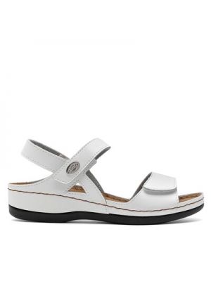 Kožené sandále Inblu biela