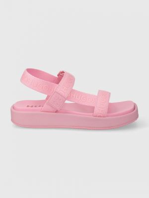 Sandale cu platformă Hugo roz