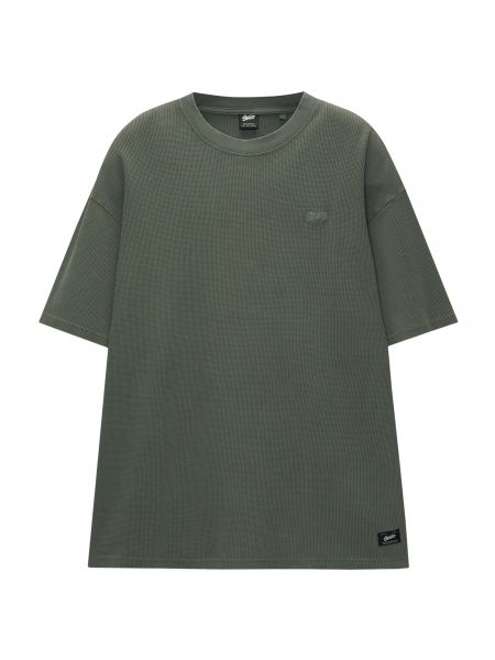 T-shirt a maniche lunghe Pull&bear verde
