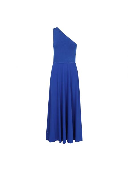 Niebieska sukienka długa Ralph Lauren