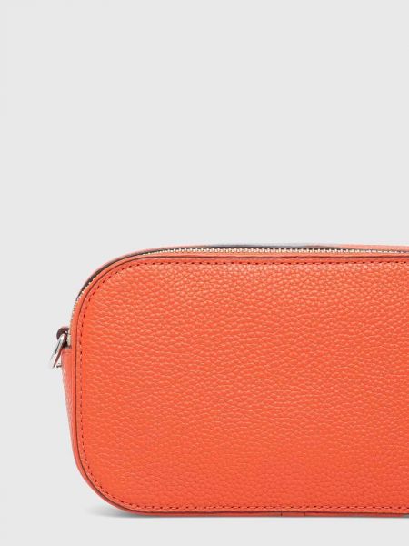 Bőr táska Tory Burch narancsszínű