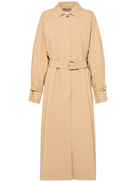 Bomuld lang frakke Max Mara beige