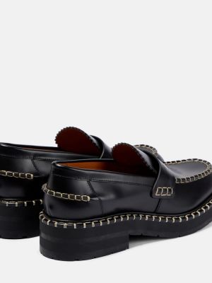 Pantofi loafer din piele Chloã© negru
