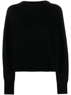 Пуловер с кръгло деколте Seventy черно