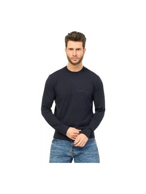Strick sweatshirt Armani Exchange blau