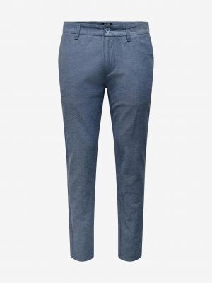 Modré chinos Only & Sons
