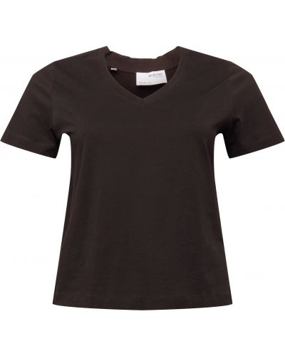 Tričko Selected Femme Curve čierna
