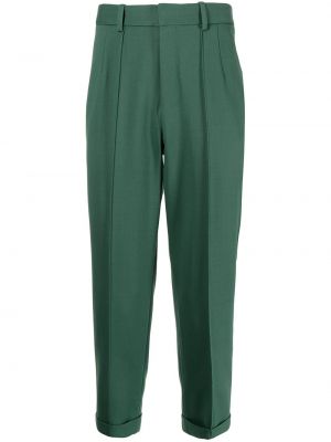 Μάλλινο παντελόνι Shiatzy Chen πράσινο