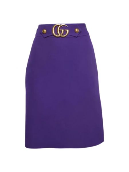 Jedwabna spódnica Gucci Vintage fioletowa