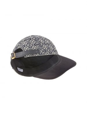 Жаккардовая кепка Loewe черная