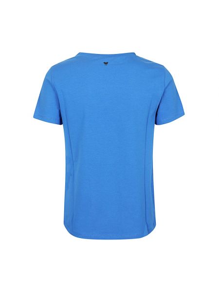 Camiseta de algodón clásica Max Mara Weekend azul
