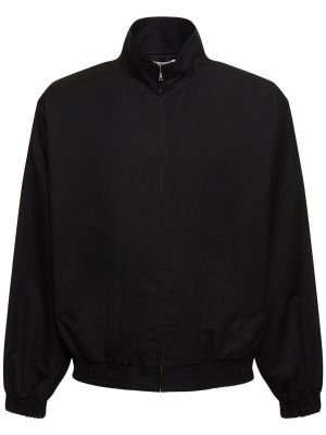 Reverzibilna bombažna jakna Auralee črna