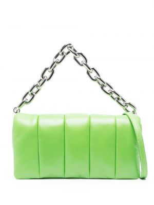 Ватирани кожени чанта тип „портмоне“ Stand Studio зелено