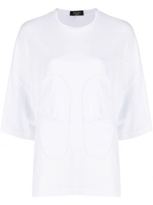 Bavlnené tričko A.w.a.k.e. Mode biela