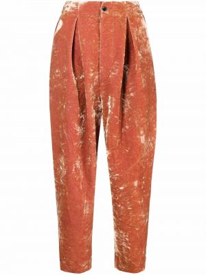 Бархатные укороченные брюки Uma Wang