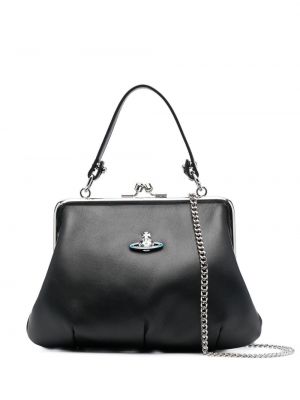 Кожени чанта тип „портмоне“ Vivienne Westwood черно