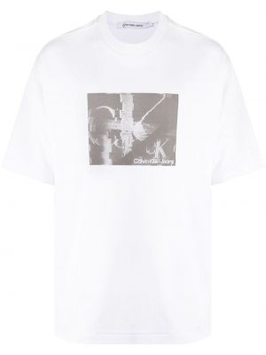 T-shirt Calvin Klein hvid