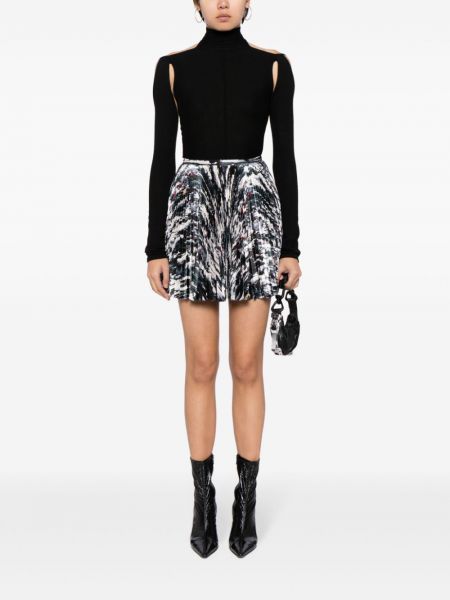 Raštuotas mini sijonas su abstrakčiu raštu Louis Vuitton Pre-owned juoda
