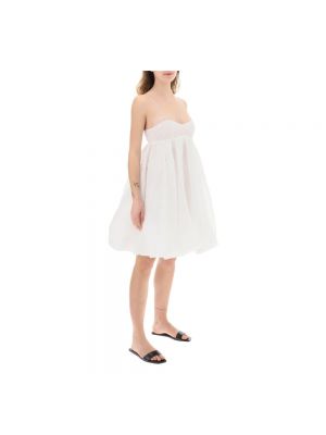 Mini vestido de algodón Cecilie Bahnsen blanco