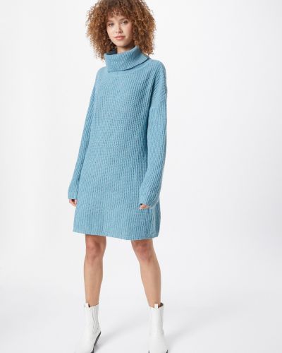 Pletené pletené šaty In The Style modrá