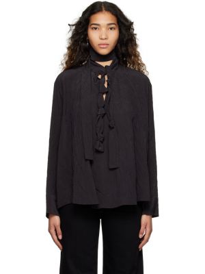 Черная блузка Lemaire