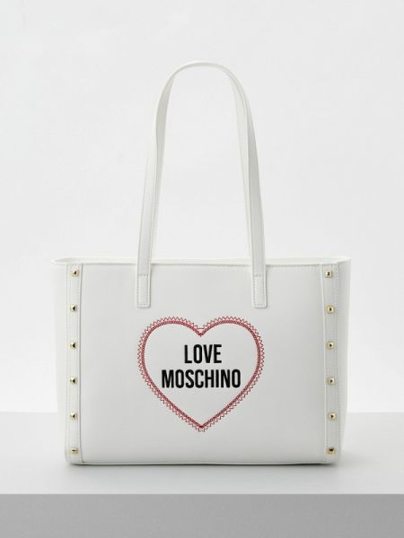 Cумка с ручками Love Moschino белая