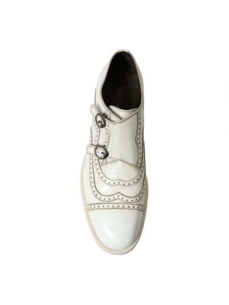 Zapatos derby de cuero Dolce & Gabbana blanco
