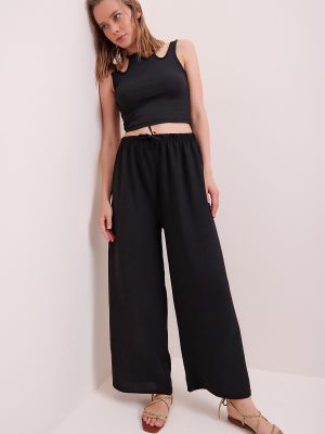 Spodnie Trend Alaçatı Stili czarne
