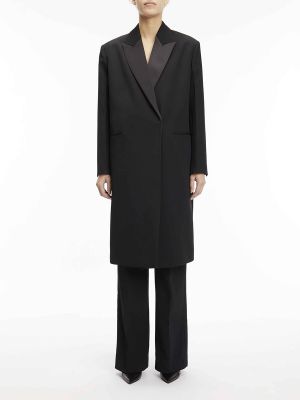 Abrigo de lana Calvin Klein negro