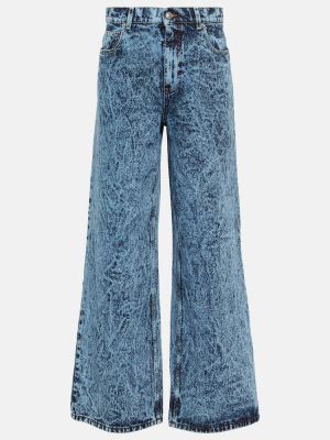 Voľné džínsy s vysokým pásom Marni modrá