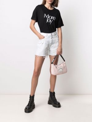 Bolsa de hombro a cuadros Karl Lagerfeld rosa