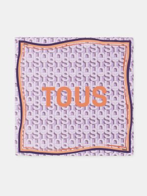 Pañuelo con estampado Tous violeta