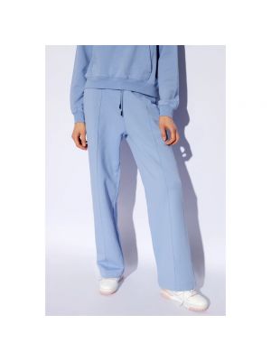 Pantalones de chándal de algodón Woolrich azul