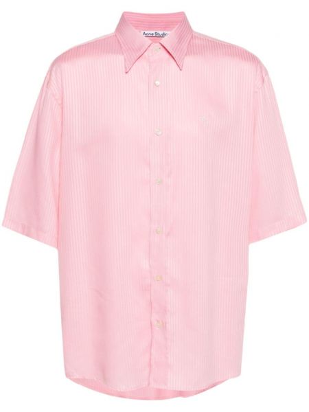 Košulja s vezom Acne Studios ružičasta