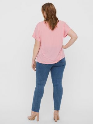 Bluză Vero Moda Curve roz